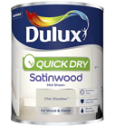 DULUX QD SATINWOOD CHIC SHADOW 750ML