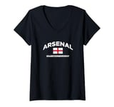 Womens Arsenal Town of North London, England UK V-Neck T-Shirt