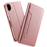 Plånboksfodral Spegel Galaxy Note 10 Plus Rose gold