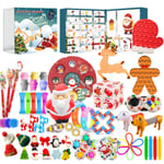 24 dagar/ set Fidget Toys Jul Adventskalenderpaket Anti Stress Toy Kit Stress Relief Figet Toy Blind Box Barn Julklapp style 11