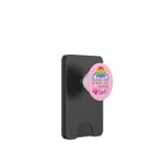 Birthday Girl 4 Year Old, Round Pop-It, Rainbow PopSockets PopWallet for MagSafe