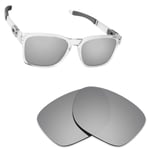 Hawkry Polarized Replacement Lenses for-Oakley Catalyst Sunglass Silver Titanium