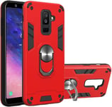 Cas De Protection De Téléphone En Arrière For Étui Samsung Galaxy A6 Plus 2018/A9 Star Lite Couverture Antichoc De Qualité Militaire Avec Gage De Voiture Magnétique Montage De Voiture Kickstand Pro