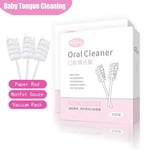 30pcs Disposable Toothbrush Paper Rod Clean Gauze Baby Tongue Cleaning  Newborn