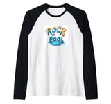 Awesome and Vibrant Rock the Pool Statement Costume Raglan Baseball Tee