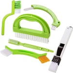 Lot de 6 brosses à joint pour carrelage, brosse de nettoyage pour joint de carrelage, pour salle de bain, cuisine, sol, ménage (vert)