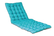 Atout Ciel Coussin matelassé Bicolore pour Bain de Soleil, transat en Tissu déperlant 190x60cm, 4 Variantes