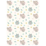 Aymax - Plaid Polaire Disney visages de Bambi et Panpan - 150x110 cm