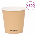 vidaXL papkrus 500 stk. 120 ml brun