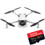 DJI Mini 3 (Bara drönare) + SanDisk Extreme Pro microSDXC 64GB 200MB/s