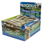 ARQUIVET Os pressé en Peau de Vache 100% Naturelle pour Chiens - 15 cm - Boîte complète de 50 unités - 4000 g - Snacks naturels - Friandises, récompenses, friandises, friandises Canines