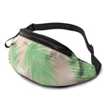 XCNGG Sac de taille en cours d'exécution Sac de taille de loisirs Sac de taille Sac de taille de mode Palm Leaves Fanny Packs for Women and Men Waist Bag Adjustable Belt for Outdoors Workout, Travelin