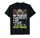 My Perfect Day Video Games Funny Gamers Christmas Pyjamas T-Shirt