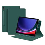 (S7 Plus 12.4inGreen)Suojakuori Samsung Galaxy Tab S9 S8 Ultra 14.6'' Magneettisen kotelon jalustan suojus Galaxy Tab S9+ S7 FE S8 Plus 12.4 tuuman tablettitietokoneen kannet ja kuoret