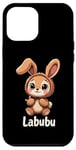 iPhone 12 Pro Max Labubu Cute Brown Bunny Monster Case