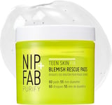 Nip + Fab Teen Skin Fix Zero Breakout Rescue Face Pads with Salicylic Acid, Witc