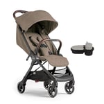 Silver Cross - Clic Compact Pushchair & Snack Tray - Travel Stroller - Foldable & Lightweight Stroller - Cabin Size - Newborn to 4 Years - Cobble