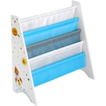 Bibliothèque enfant étagère de rangement pour livres avec kit anti-basculement pour chambre d'enfant salle de jeux garderie école 62,5 cm motif