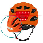 BEEPER - Casque avec LED Avant et arrière pour Vélo, VTT, Trottinette électrique ME134 (Large, Bleu)