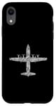 Coque pour iPhone XR Lettres de l'alphabet phonétique de l'aviation C-130 en forme d'Hercules