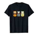 Speak No Evil, See No Evil, Hear No Evil Owl T-Shirt T-Shirt