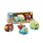 VTech - Tut Tut Bolides, Coffret Trio SOS Nature Play Green, 3 Camions Interactifs, Pompier, Poubelle et Camion-Benne, Jouet Musical et Sonore, Cadeau Enfant de 1 An à 5 Ans - Contenu en Français