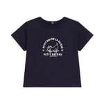 Petit Bateau Baby T-shirt Med Tryck Marinblå | Marinblå | 6 months