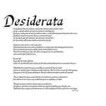 Wee Blue Coo Desiderata Go Placidly Amid Noise Haste Quote Typography Ehrmann Art Print Poster Wall Decor 12X16 Inch