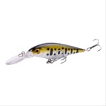 Black Minnow Fishing Lure Pike Carp Fishing Artificial Hard Bait 11cm 10.5g Fish Lures Deep Swim Wobbler Crankbait Tackle 11cm N09