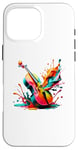 iPhone 16 Pro Max Splash Art Cello Instrument Orchestra Cellist Cellists Case