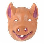 Adult's Kids Plastic Book Day Farm Animal Fairy Tale Little Pig Fancy Dress Mask