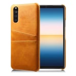 Sony Xperia 10 II skal med korthållare - Orange Orange