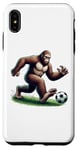 iPhone XS Max Bigfoot Playing Soccer Ball Funny Soccer Lover Player Sport Case