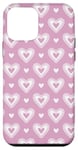 Coque pour iPhone 12 mini Coeurs roses Valentine Modèle mignon de Saint Valentin