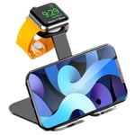 AOJUE Stand for Apple Watch - Desk iWatch Stand Holder Charging Dock Station Designed for Apple Watch Series SE, iWatch Series 6, 5, 4, 3, 2, 1, iWatch 44mm / 42mm / 40mm / 38mm - Black