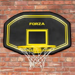 FORZA Junior Basketball Backboard | WALL MOUNTED 18IN HOOP & NET Indoor/Outdoor