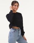 Weightless Cameron Cropped Sweatshirt Black - XS