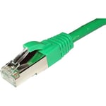 Cablenet 20m Cat6 RJ45 Green F/UTP LSOH 26AWG Snagless Booted Patch Le