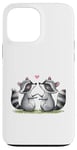 iPhone 13 Pro Max Valentines Day Racoons Love Animal Cute Mens Womens Kids Case