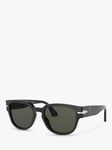 Persol PO3231S Women's Square Polarised Sunglasses, Black