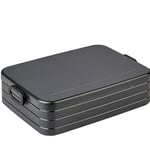 Mepal Lunch Box Large - Lunch Box to Go - for 4 Sandwiches or 8 Slices of Bread - Snack & Lunch - Lunch Box Adults - Nordic Black