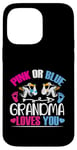 Coque pour iPhone 14 Pro Max Pink or Blue Grandma Loves You Gender Reveal