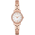 Montre à Quartz analogique Michael Kors Sofie Petite Crystal avec Bracelet en Acier Inoxydable Rose doré pour Femme MK3834