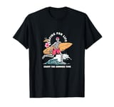 Skeleton surfing for life enjoy the summer time T-Shirt