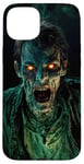 iPhone 15 Plus Yellow Eyes Zombie Creature Case