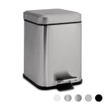 Square Bathroom Pedal Bin 3 Litre