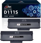 MLT-D111S Compatibili Toner Sostituzione per Samsung MLT D111S D111L per Samsung Xpress M2026W M2026 M2070 M2070W M2070F M2020 M2020W M2022 M2022W M2071 M2078 M2078W (Nero,2-Pack)