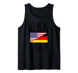 I may life in the USA but my story began in germany German Tank Top