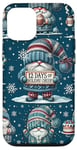 Coque pour iPhone 12/12 Pro Blue Christmas Gnomes For Winter Vacation And Happy Holidays