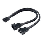 Akasa PWM Fan Splitter Cable Braided 15cm , 4 pack